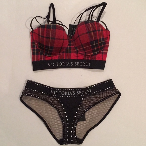 Balmain VS long line bra & fishnet panty set - Picture 3 of 7